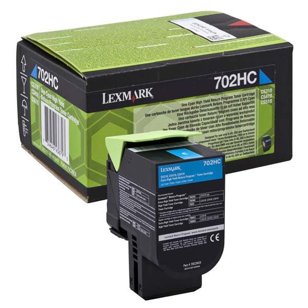Cartus de toner (3K) Lexmark 702HC (70C2HC0) Cyan Return Program