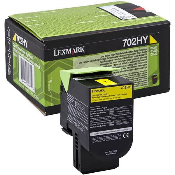 Cartus de toner (3K) Lexmark 702HY (70C2HY0) Yellow Return Program