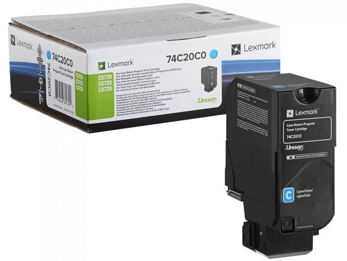 Cartus de toner (3K) Lexmark 74C20C0 Cyan Return Program