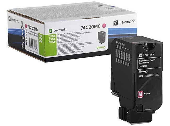 Cartus de toner (3K) Lexmark 74C20M0 Magenta Return Program