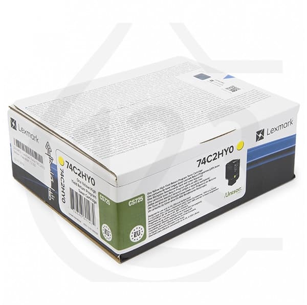 Cartus de toner (12K) Lexmark 74C2HYE Yellow Corporate