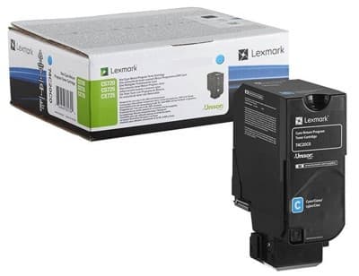 Cartus de toner (7K) Lexmark 74C2SCE Cyan Corporate