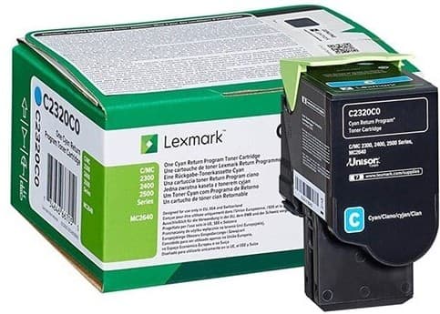 Cartus de toner (1K) Lexmark C2320C0 Cyan Return Program