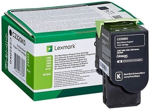 Cartus de toner (1K) Lexmark C2320K0 Black Return Program