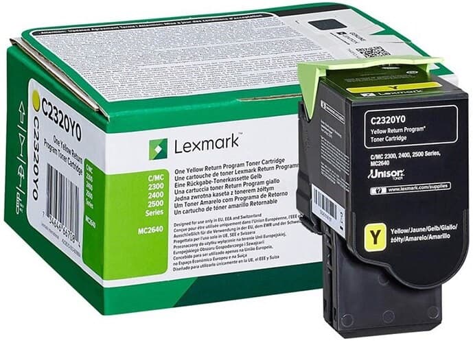 Cartus de toner (1K) Lexmark C2320Y0 Yellow Return Program
