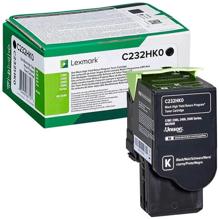Cartus de toner (3K) Lexmark C232HK0 Black Return Program