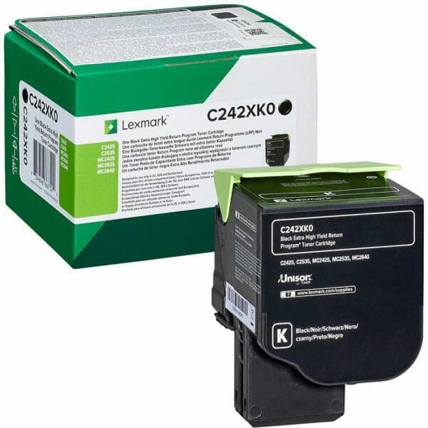 Cartus de toner (6K) Lexmark C242XK0 Black Return Program