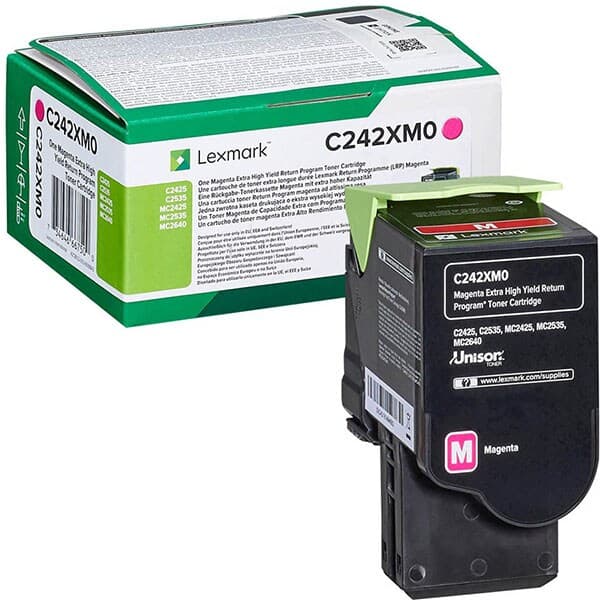 Cartus de toner (3.5K) Lexmark C242XM0 Magenta Return Program