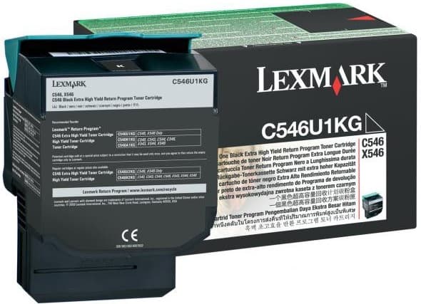 Cartus de toner (8K) Lexmark C546U1KG Black Return Program