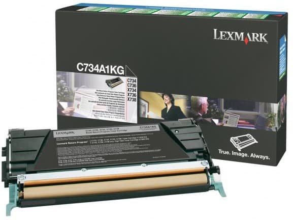 Cartus de toner (8K) Lexmark C734A1KG Black Return Program