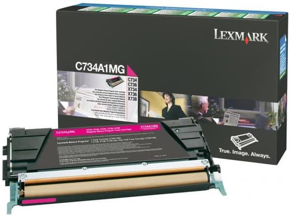 Cartus de toner (6K) Lexmark C734A1MG Magenta Return Program