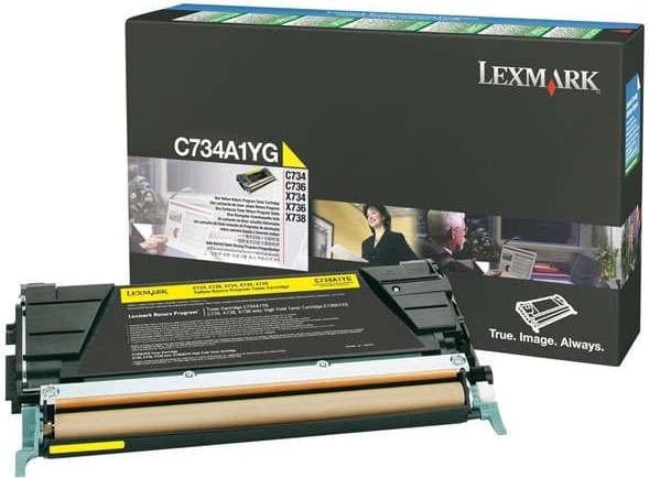 Cartus de toner (6K) Lexmark C734A1YG Yellow Return Program
