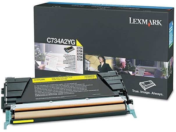 Cartus de toner (6K) Lexmark C734A2YG Yellow