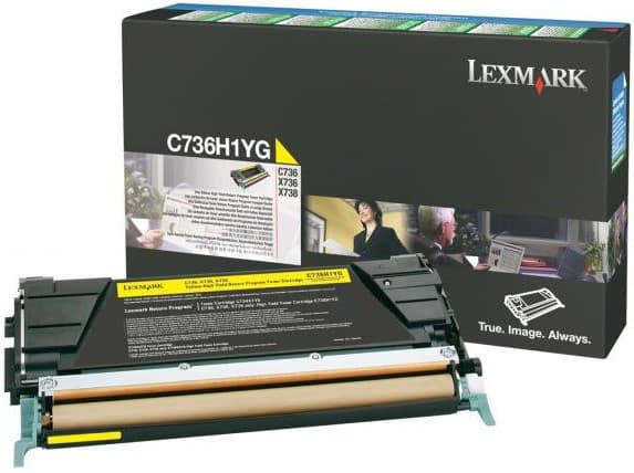 Cartus de toner (10K) Lexmark C736H1YG Yellow Return Program
