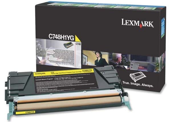 Cartus de toner (10K) Lexmark C748H1YG Yellow Return Program