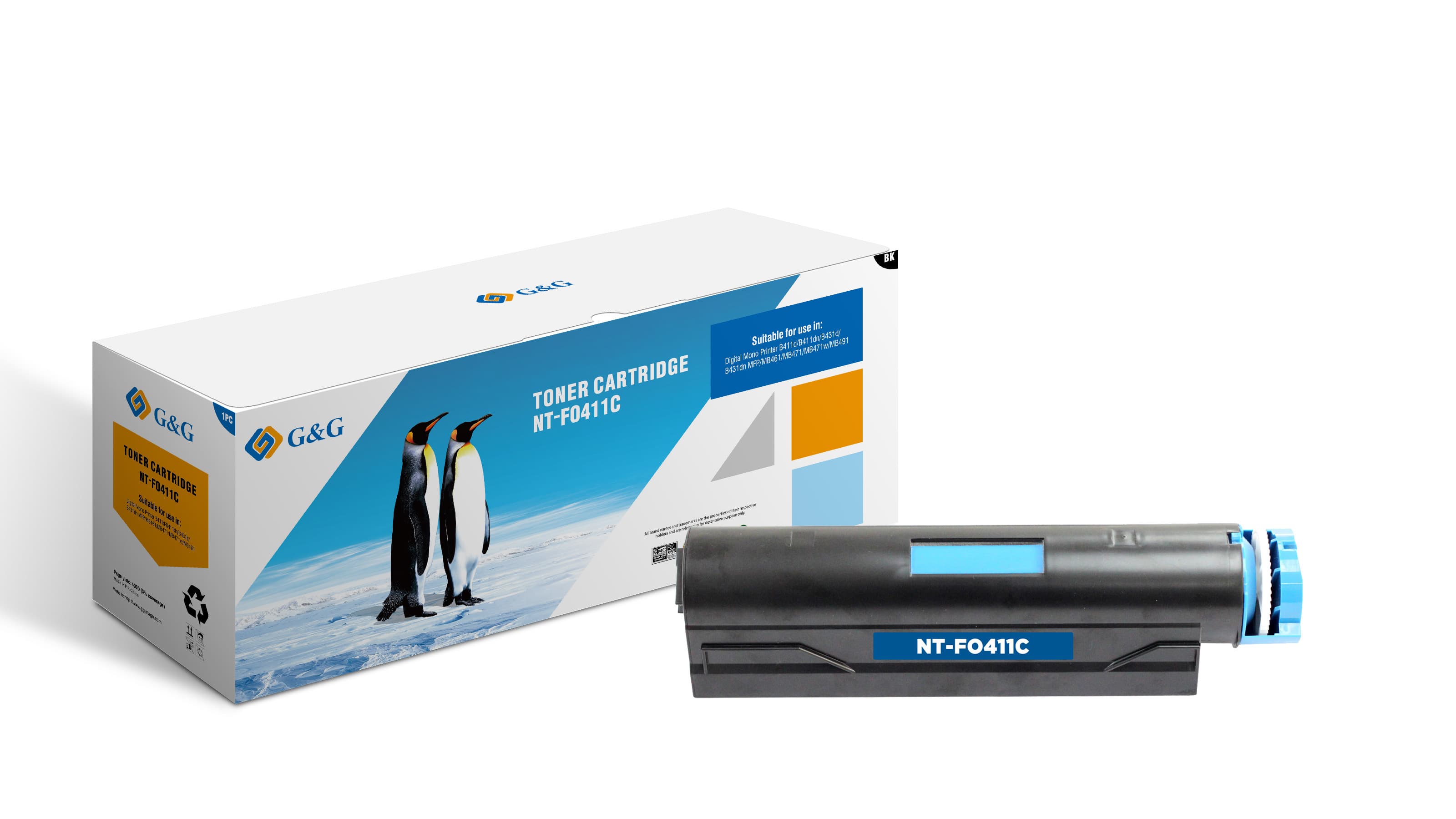 Toner Premium G&G (3K) Oki 44574702 Black