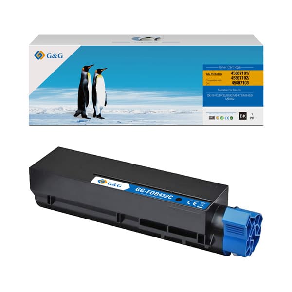 Toner Premium G&G (3K) Oki 45807102 Black