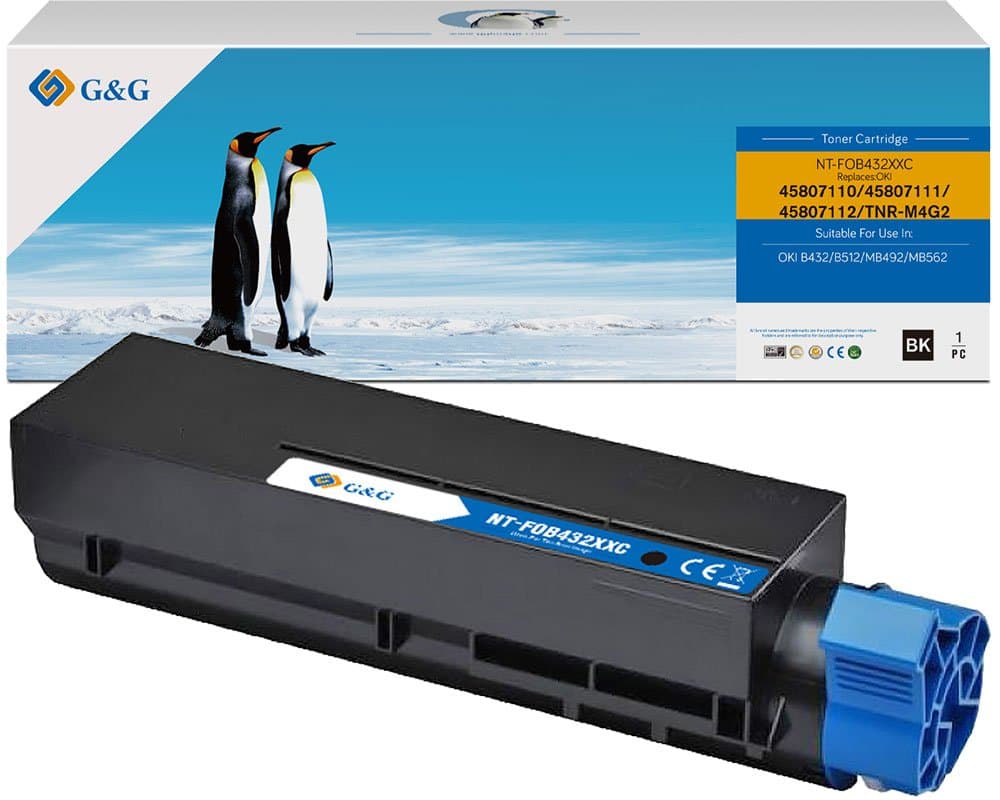 Toner Premium G&G (12K) Oki 45807111 Black