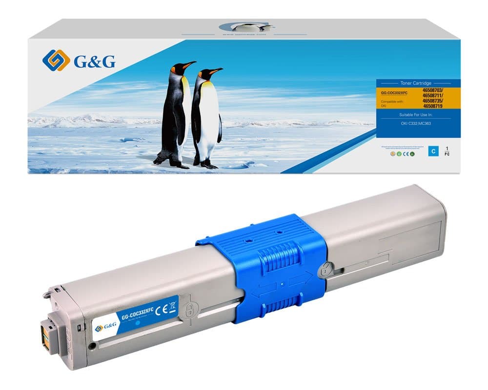 Toner Premium G&G (3K) Oki 46508711 Cyan