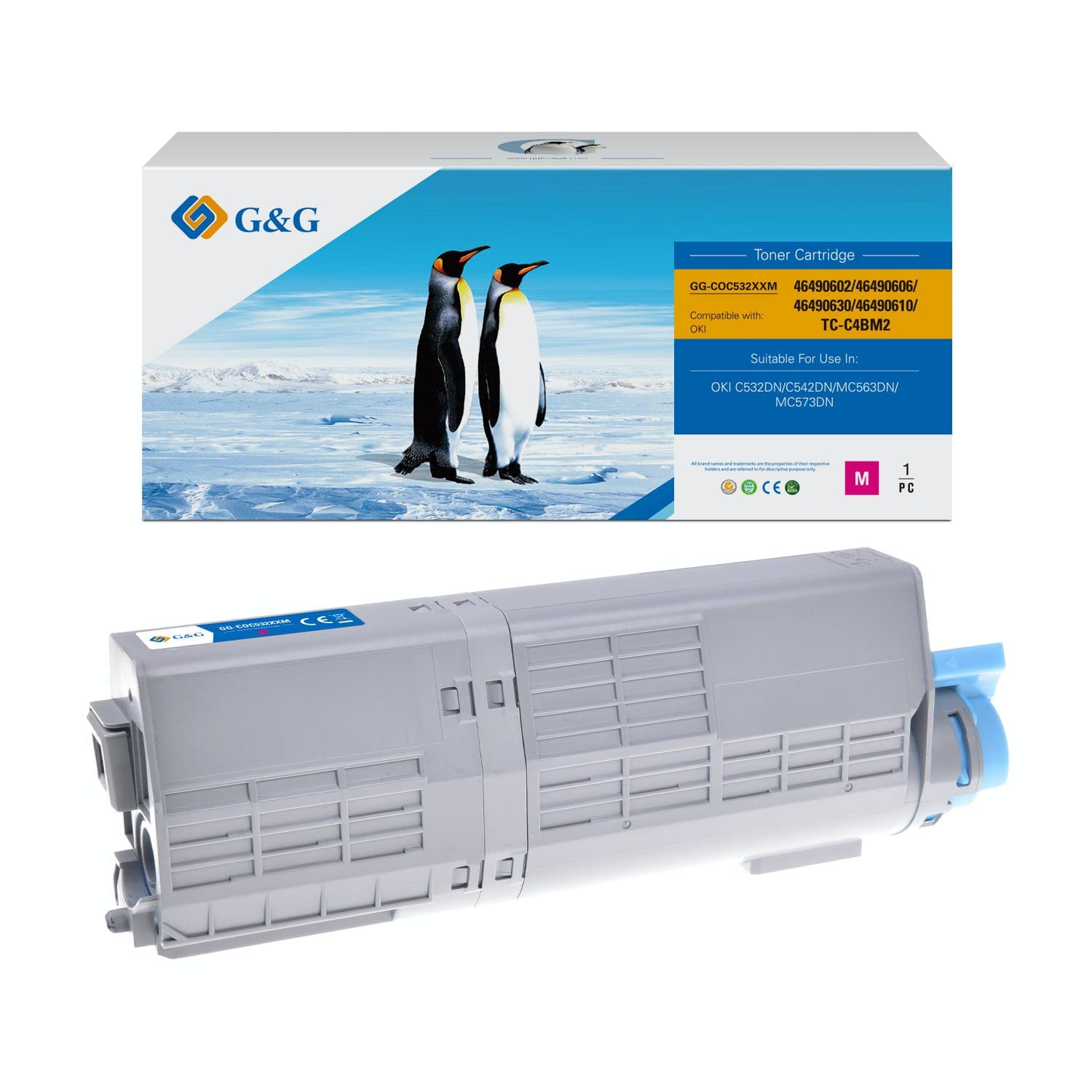 Toner Premium G&G (6K) Oki 46490606 Magenta
