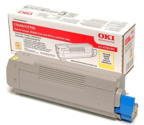 Cartus de toner (2K) Oki 43381905 Yellow