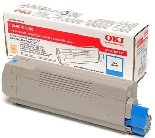 Cartus de toner (2K) Oki 43381907 Cyan