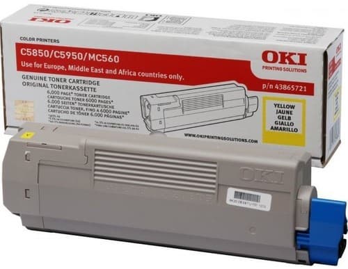 Cartus de toner (6K) Oki 43865721 Yellow