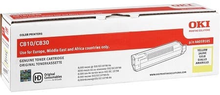 Cartus de toner (8K) Oki 44059105 Yellow