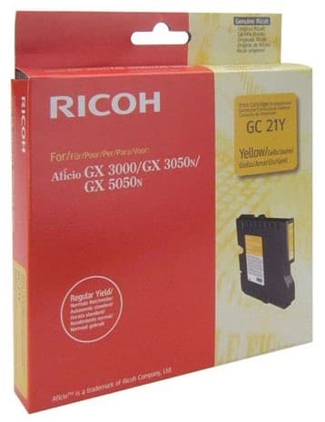 Cartus de gel original Ricoh GC 21Y Yellow (405535, GC-21Y)