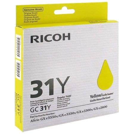 Cartus de gel original Ricoh GC 31Y Yellow (405691, GC-31Y)