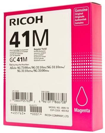 Cartus de gel original Ricoh GC 41M Magenta (405763, GC-41M)