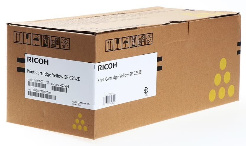 Cartus de toner (4K) Ricoh SP C252E Yellow (407534)