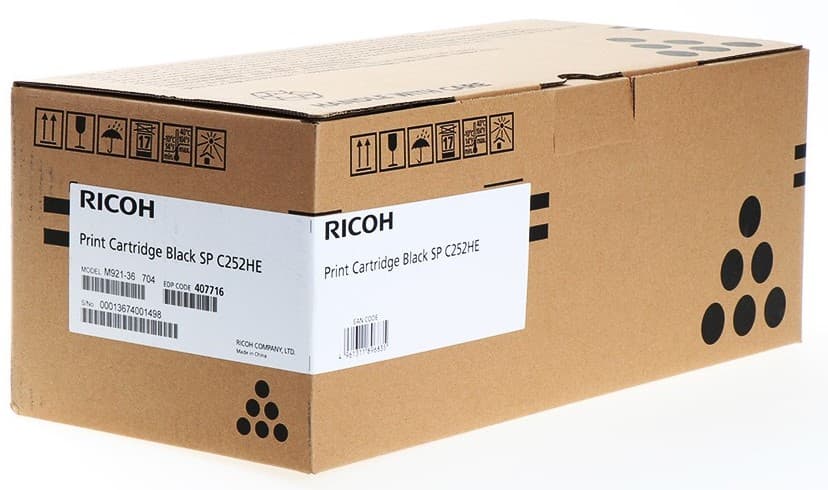 Cartus de toner (6.5K) Ricoh SP C252HE Black (407716)