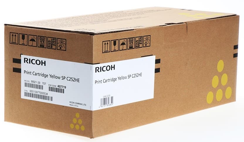 Cartus de toner (6K) Ricoh SP C252HE Yellow (407719)