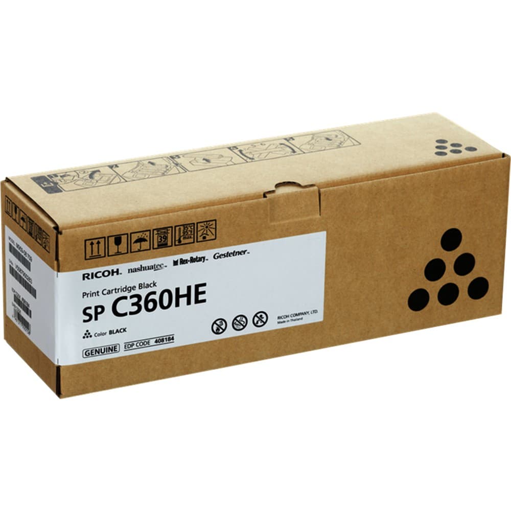 Cartus de toner (7K) Ricoh SP C360HE Black (408184)