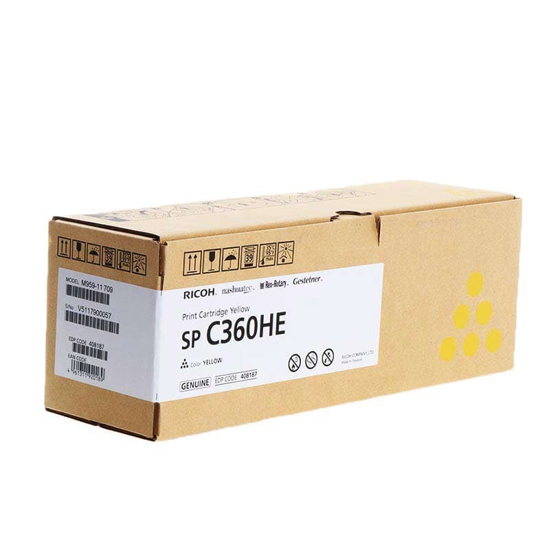 Cartus de toner (5K) Ricoh SP C360HE Yellow (408187)