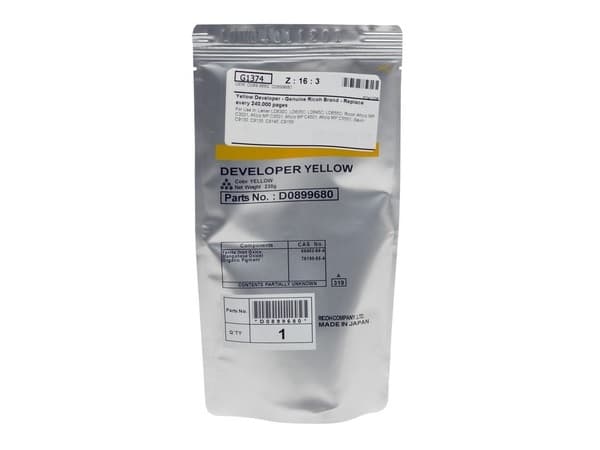 Developer praf original Ricoh D0899680 Yellow (D0899680)