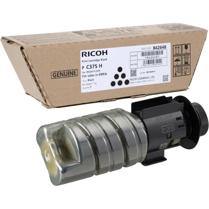 Toner original (14.5K) Ricoh P C375H Black (842648)