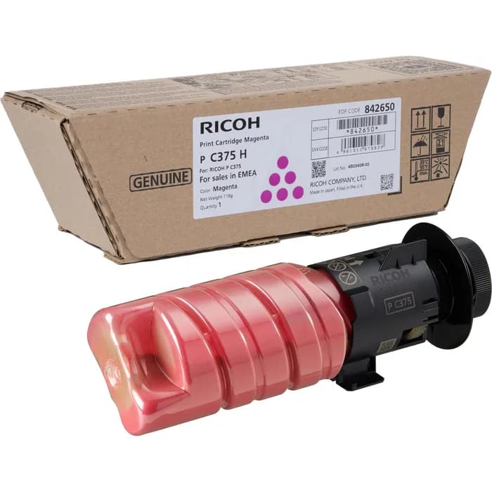 Toner original (10K) Ricoh P C375H Magenta (842650)