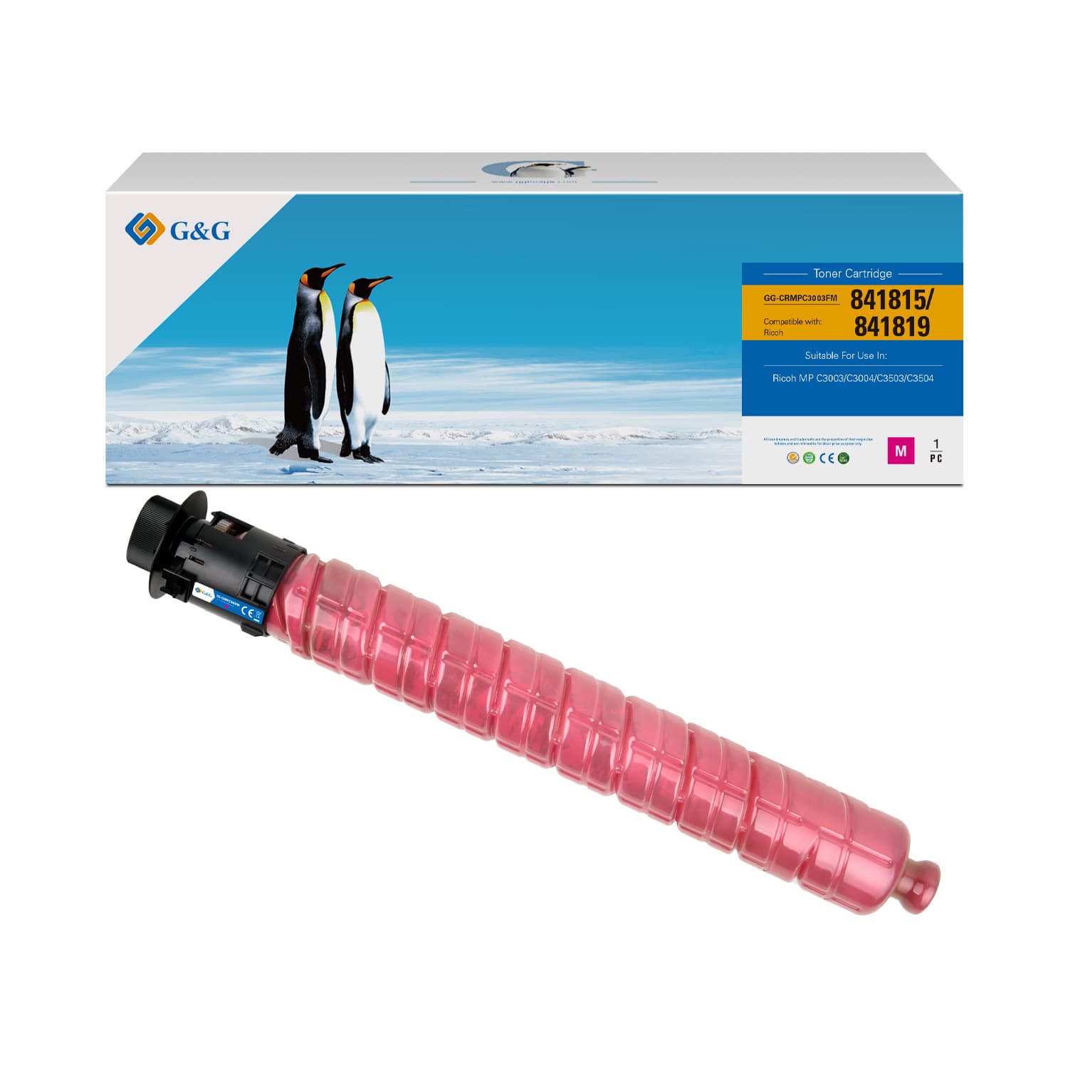 Toner Premium G&G (19K) Ricoh IM C3500 Magenta (842257)