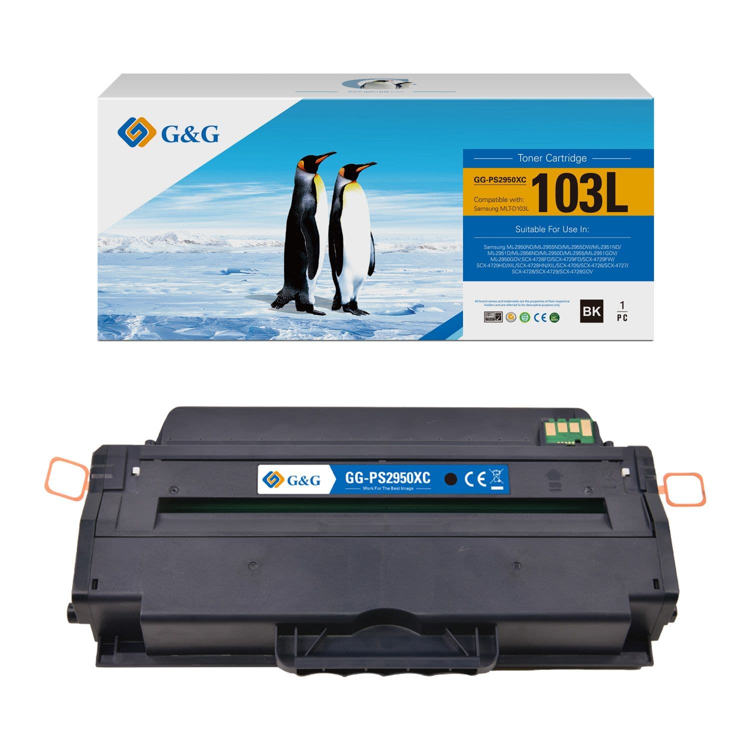 Toner Premium G&G (2.5K) Samsung 103L Black (MLT-D103L / SU716A)