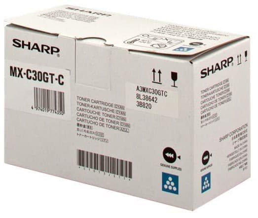 Cartus de toner (6K) Sharp MX-C30GT-C Cyan (MXC30GTC)