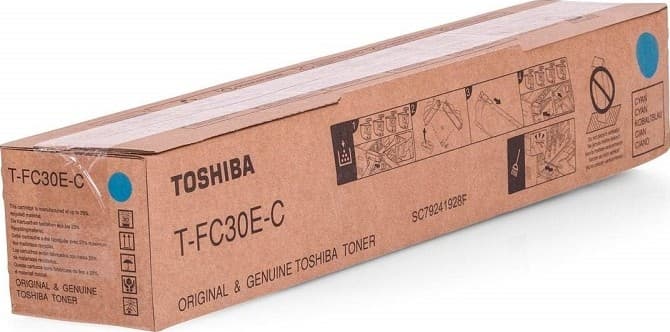 Cartus de toner (33.6K) Toshiba T-FC30E-C Cyan (TFC30EC, 6AJ00000099)