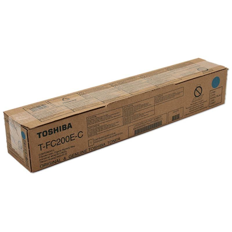 Cartus de toner (33.6K) Toshiba T-FC200E-C Cyan (TFC200EC, 6AJ00000119, 6AJ00000259, 6AJ00000195)