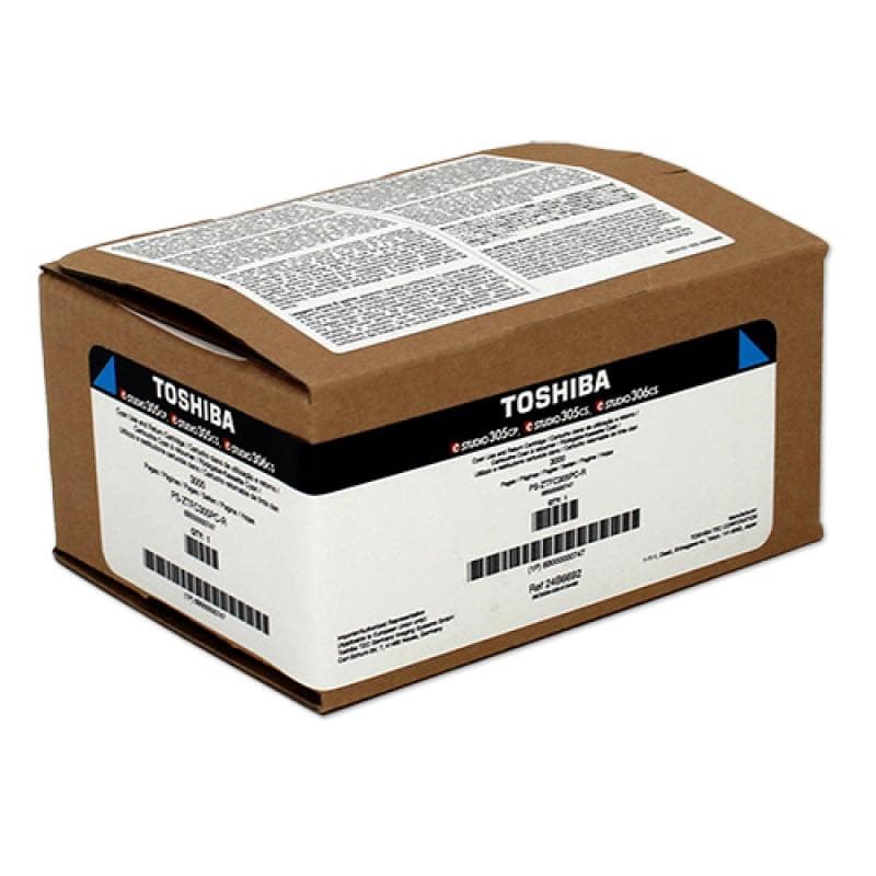 Cartus de toner (3K) Toshiba T-FC305PC-R Cyan (TFC305PCR, 6B000000746, 6B000000747)