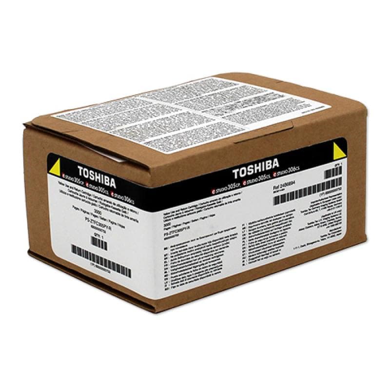 Cartus de toner (3K) Toshiba T-FC305PY-R Yellow (TFC305PYR, 6B000000752, 6B000000753)