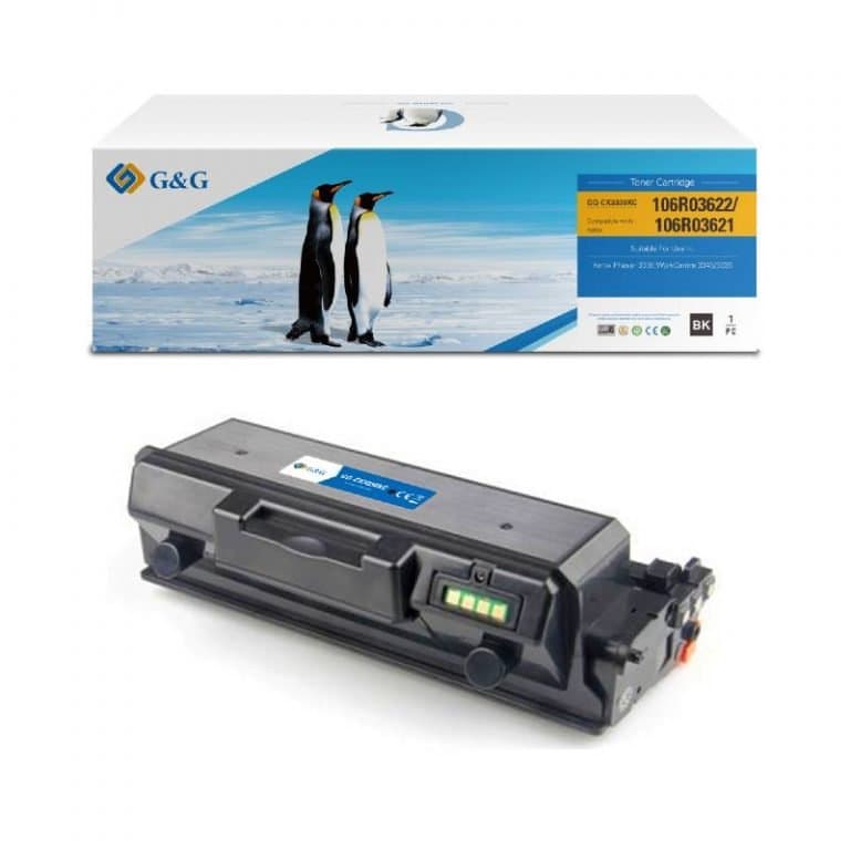 Toner Premium G&G ex-ro (2.5K) Xerox 106R03620 Black (106R3620)