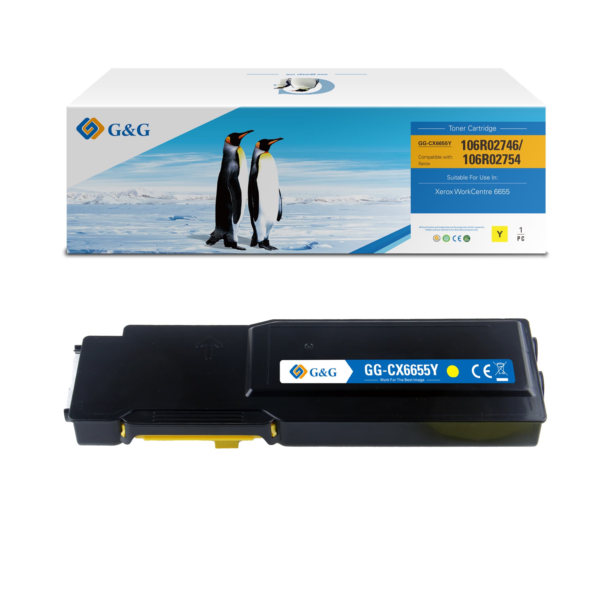Toner Premium G&G (7.5K) Xerox 106R02754 Yellow (106R2754)