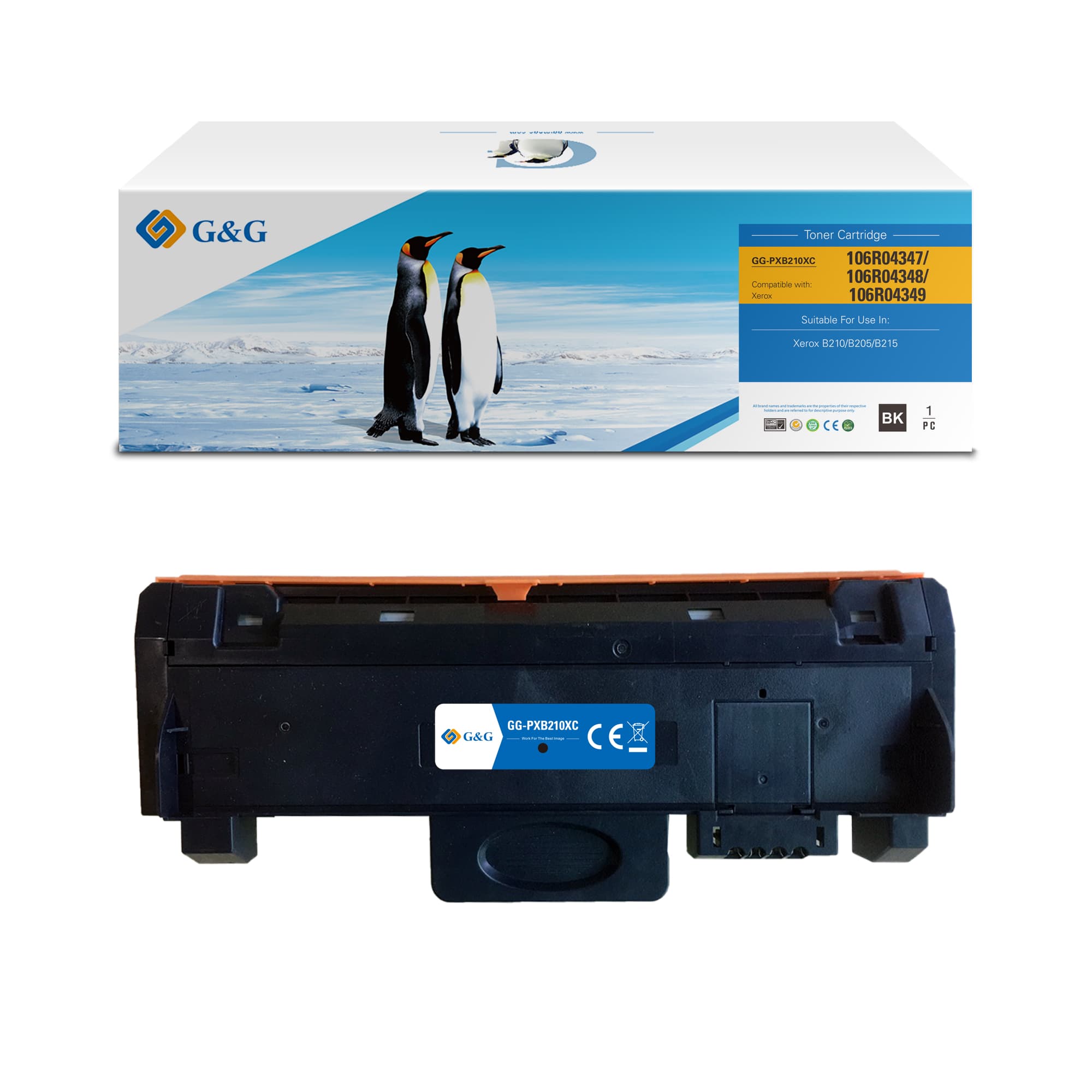 Toner Premium G&G (3K) Xerox 106R04348 Black (106R4348)