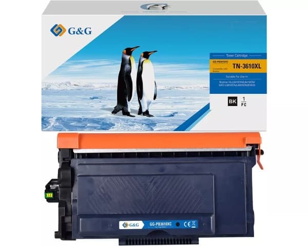 Toner Premium G&G (25K) Brother TN 3610 XL Black (TN-3610XL, TN3610XL)